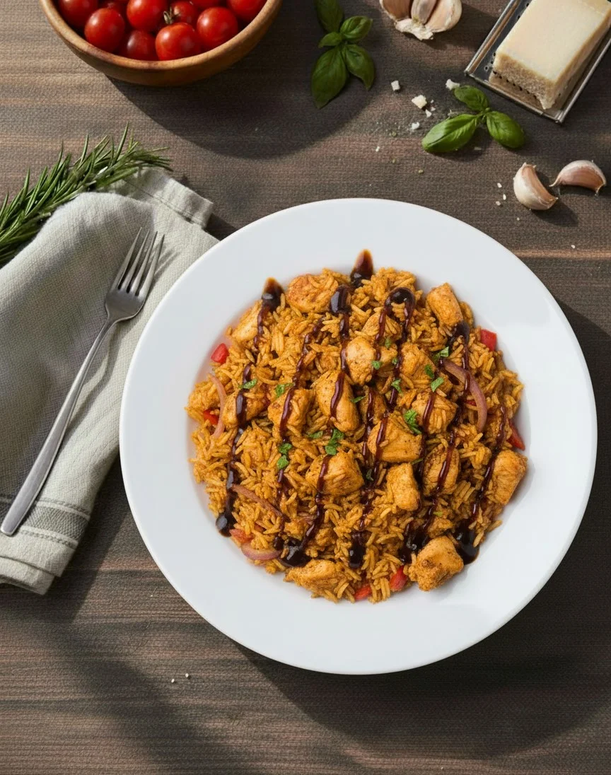 Rijst Sweet Honey Chicken