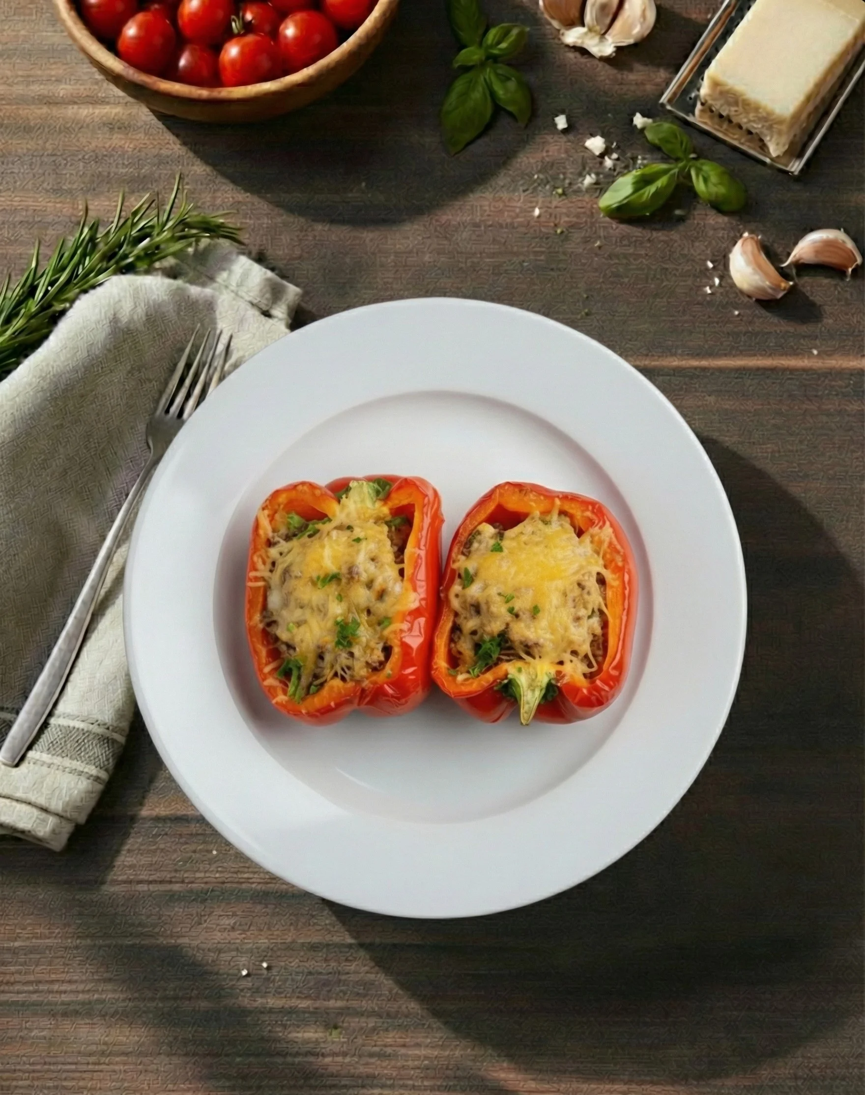 Gevulde Paprika Rijst