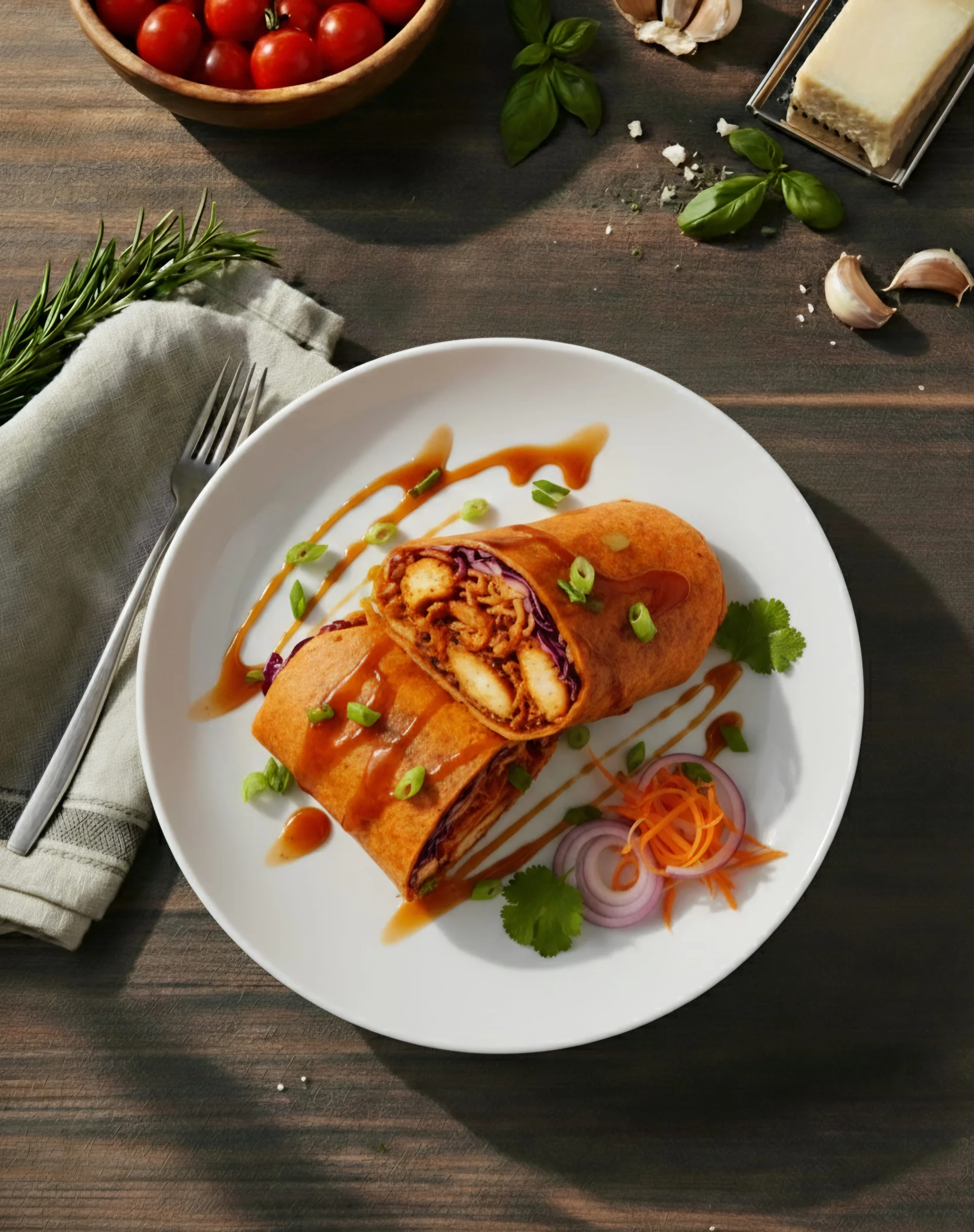 Wortel Wrap Hete Kip