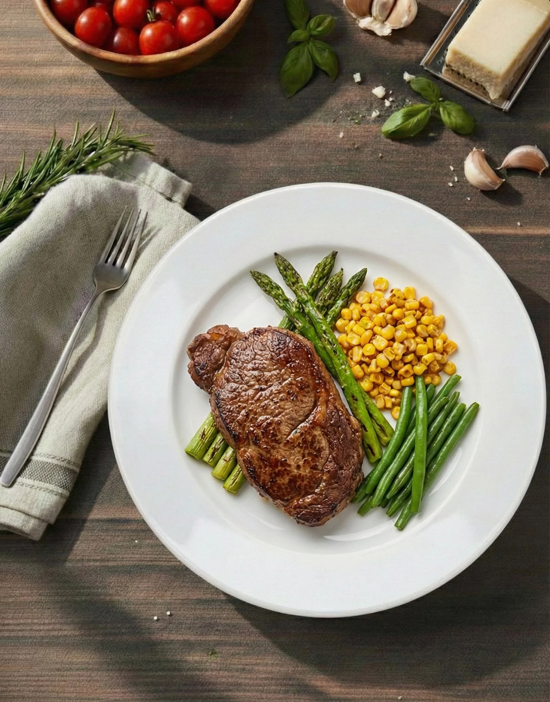 Kalfsteak Fresh Greens