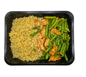 Bulgur kip sperziebonen