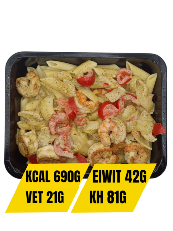 Penne Pesto Gamba